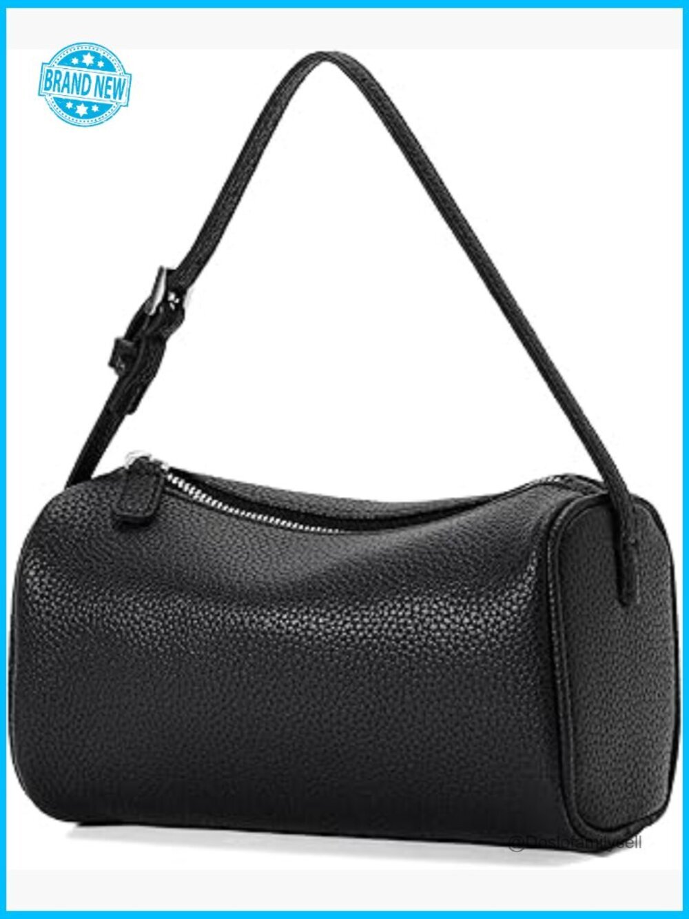 Small Barrel Hobo Crossbody Purse Lightweight Soft PU Leather Daily Handbag